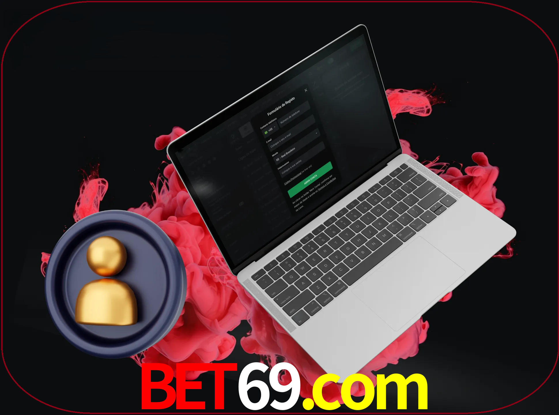 No cabeçalho do site bet69, clique no botão que o levará a um formulário especial onde terá de introduzir as suas informações actuais.
