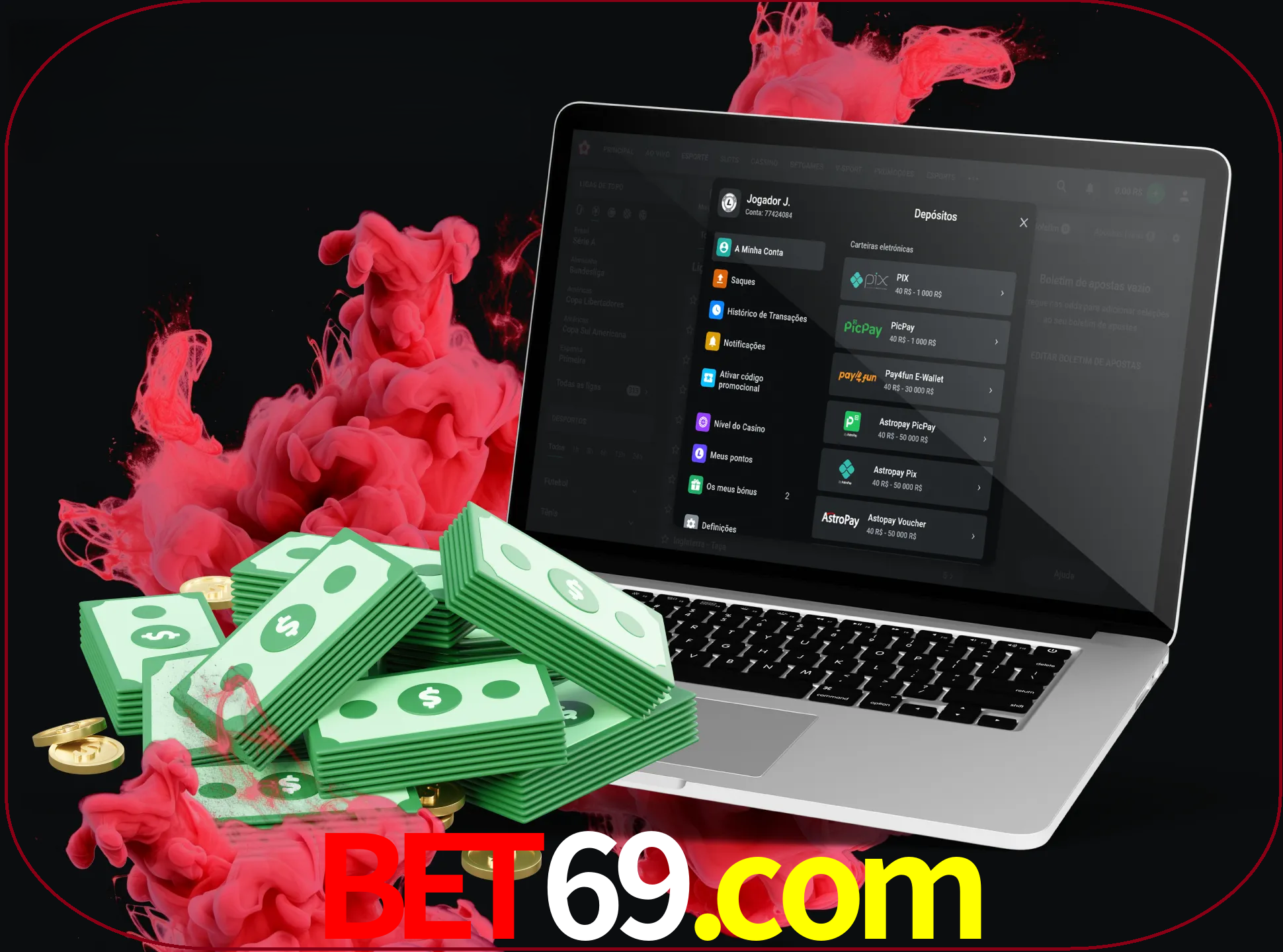 Para efetuar um depósito na sua conta bet69, basta escolher o método de depósito e especificar o montante.
