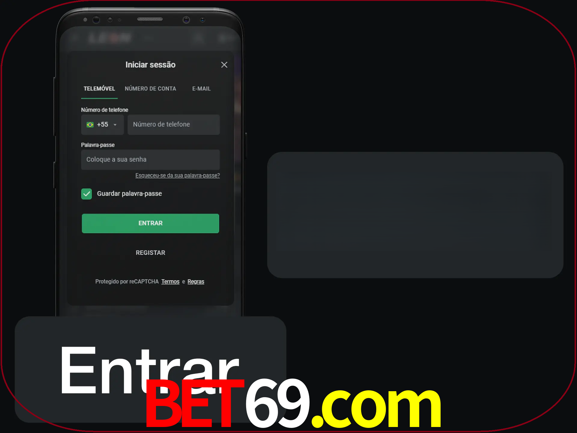 Faça o login para começar a apostar e jogar no cassino.
